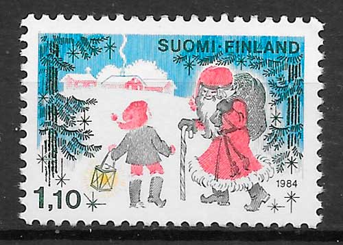 sellos navidad Finlandia 1982