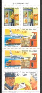 filatelia transporte Finlandia 1988