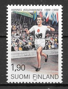 filatelia deporte Finlandia 1989