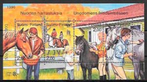 coleccion sellos deporte Finlandia 1990