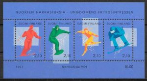 coleccion selos deporte finlandia 1991
