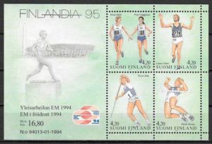 filatelia deporte Finlandia 1994