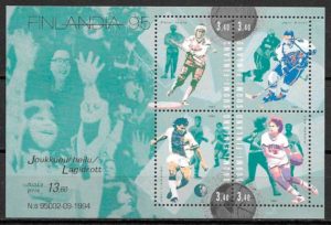 sellos deporte Finlandia 1995