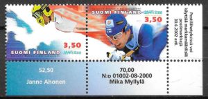 coleccion sellos deporte Finlandia 2001