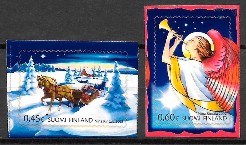 coleccion sellos navidad 2002