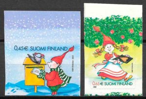 sellos navidad Finlandia 2003