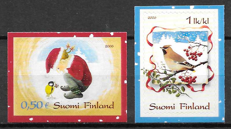 sellos navidad Finlandia 2006