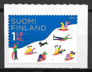 coleccion sellos deporte Finlandia 2013