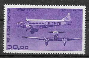 sellos transporte aéreo Francia 1986