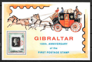 sellos transporte Gibraltar 1991