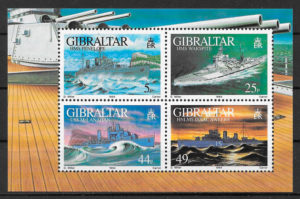 coleccion sellos transporte Gibraltar 1994