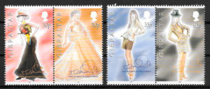 clección sellos arte Gibraltar 1997