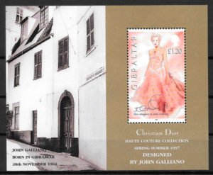 clección sellos arte Gibraltar 1997