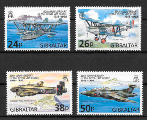 filatelia coleccion transporte Gibraltar 1998