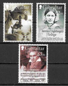 coleccion sellos personalidades Gibraltar 2020