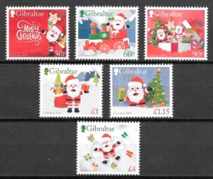 filatelia navidad Gibraltar 2020