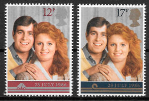 sellos personalidad Gran Bretana 1986