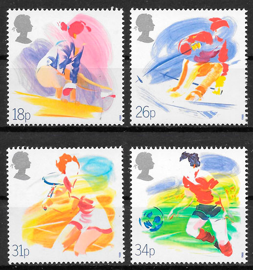 sellos deporte Gran Bretana 1988