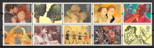 sellos arte arte Gran Bretana 1995