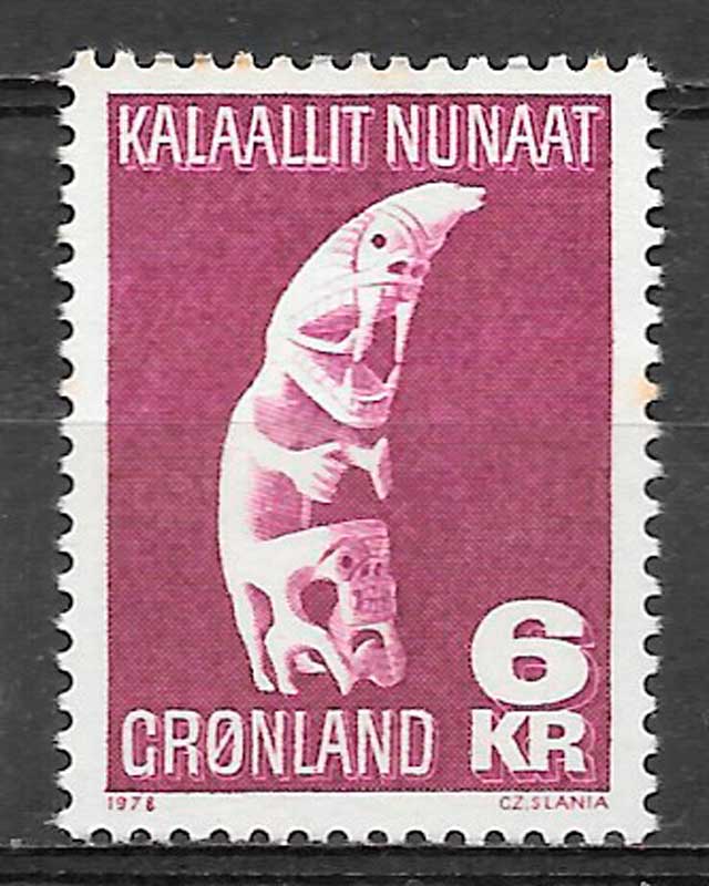 sellos arte Groenlandia 1978