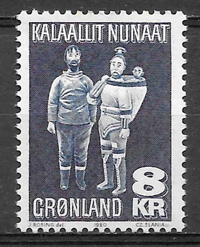 sellos arte Groenlandia 1980