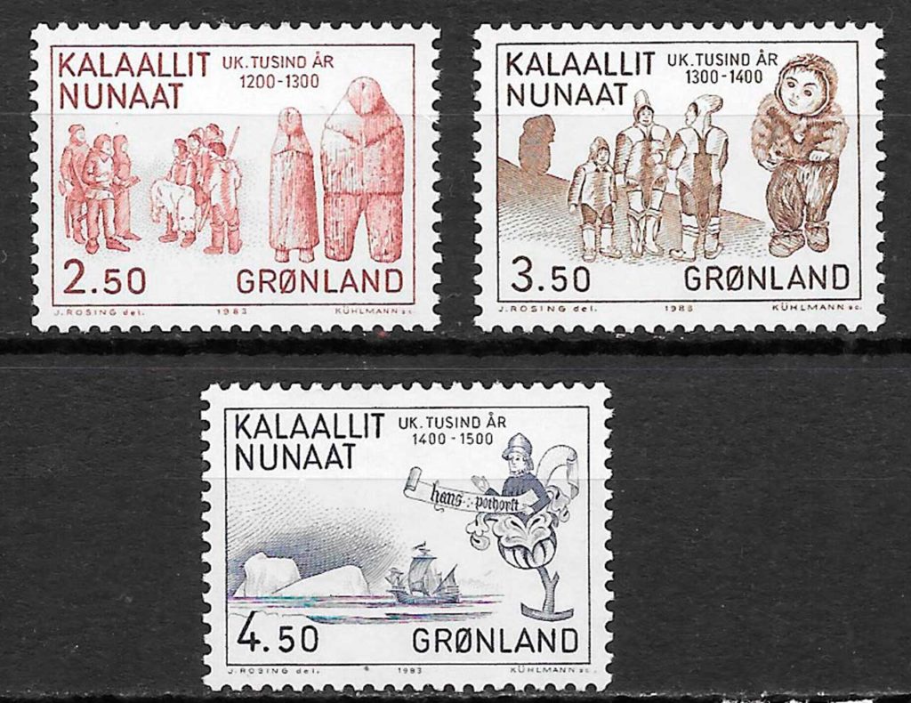 sellos arte Groenlandia 1983