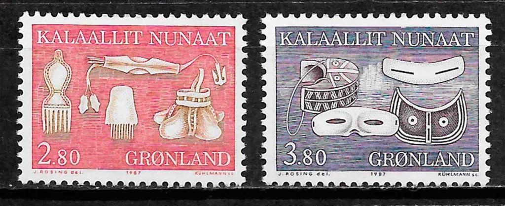 sellos arte Groenlandia 1987