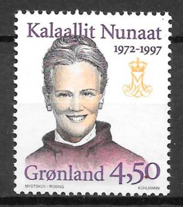 filatelia coleccion personalidad Groenlandia 1997