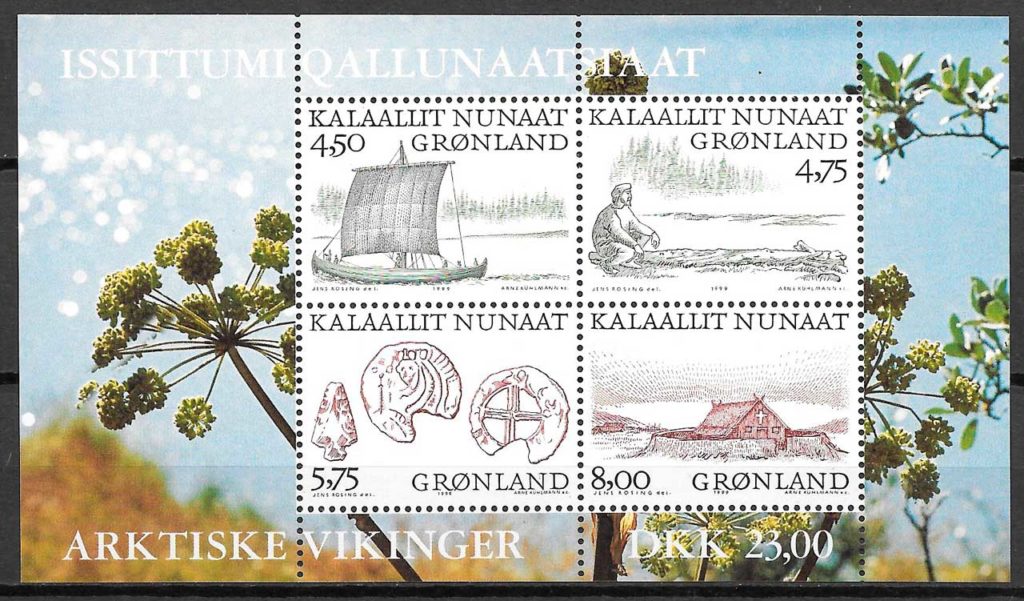 filatelia coleccion transporte Groenlandia 1999