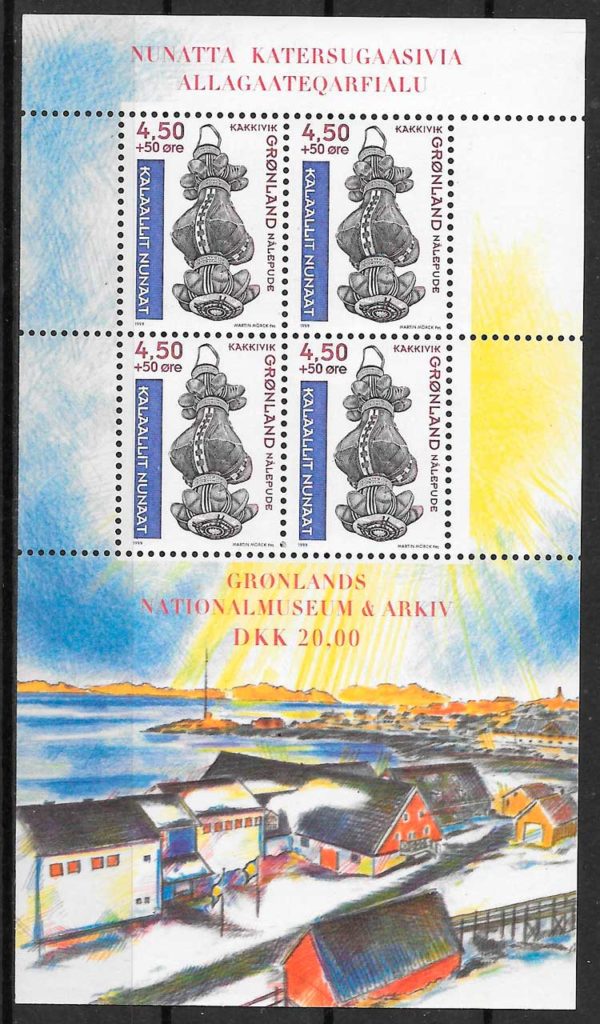 coleccion sellos arte GROENLANDIA 2000