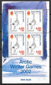 coleccion sellos deporte Groenlandia 2001