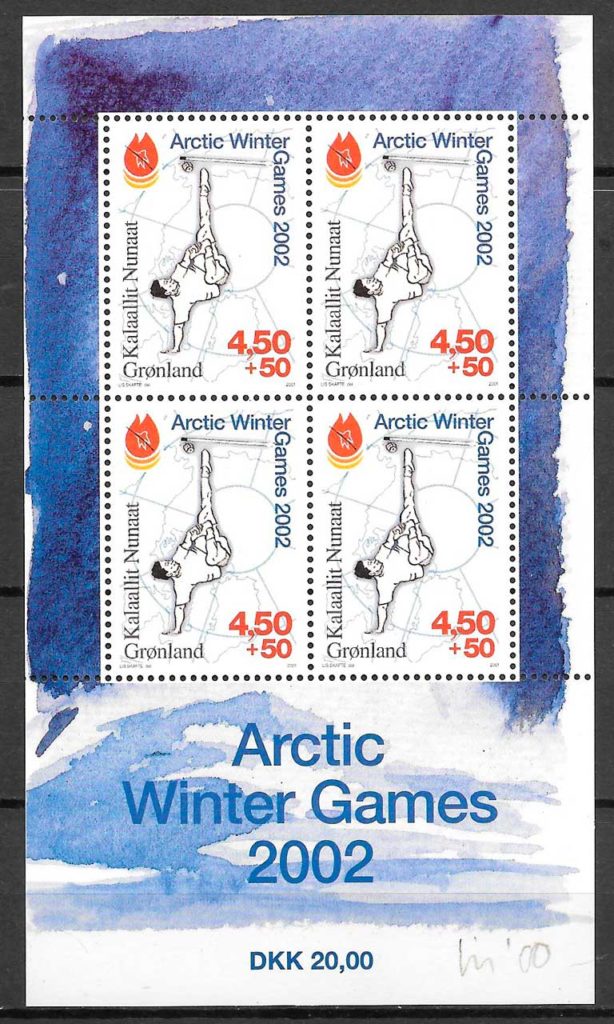coleccion sellos deporte Groenlandia 2001