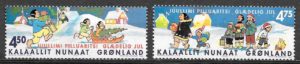 sellos navidad Groenlandia 2002
