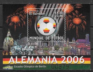 colección sellos deporte El Salvador 2006