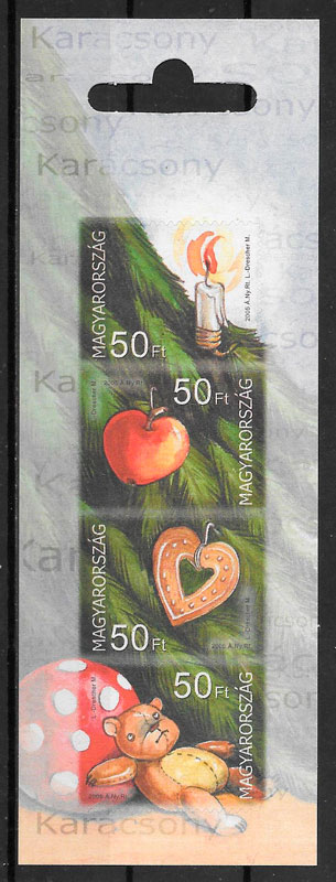 sellos navidad Hungria 2005
