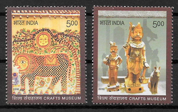 colección sellos arte India 2010