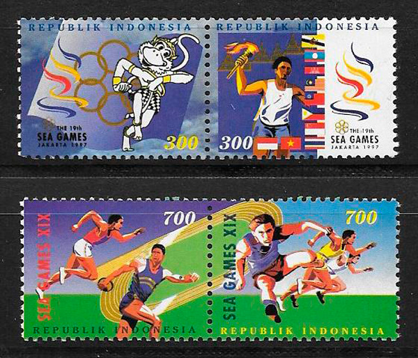 sellos deporte Indonesia 1997