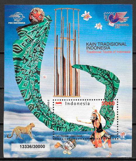 colección sellos arte Indonesia 2011