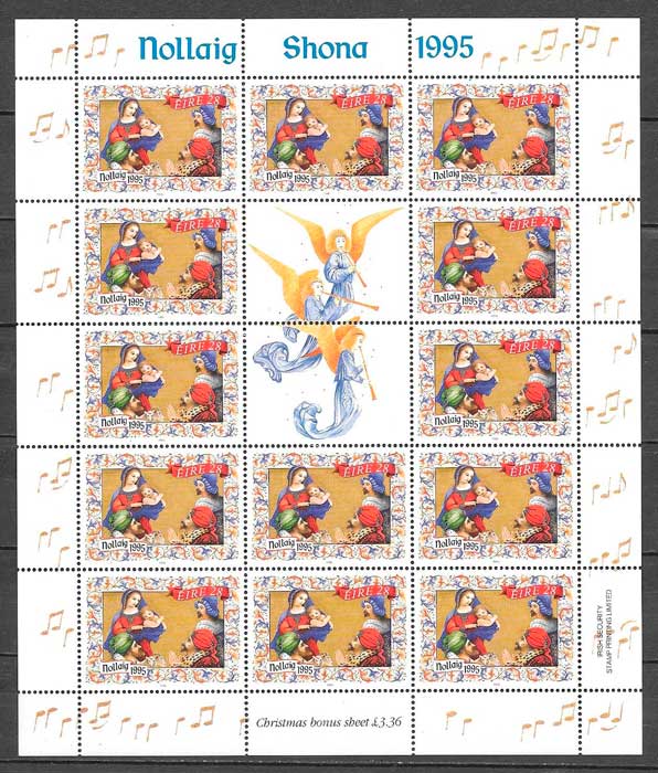 sellos coleccion navidad Irlanda