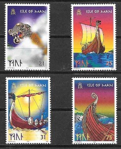 sellos barcos Isla de Man