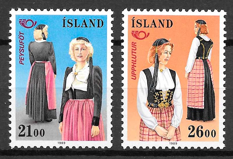 sellos arte Islandia 1989