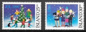 filatelia navidad Islandia 1999