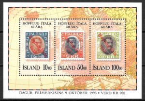 filatelia personalidades Islandia 1993