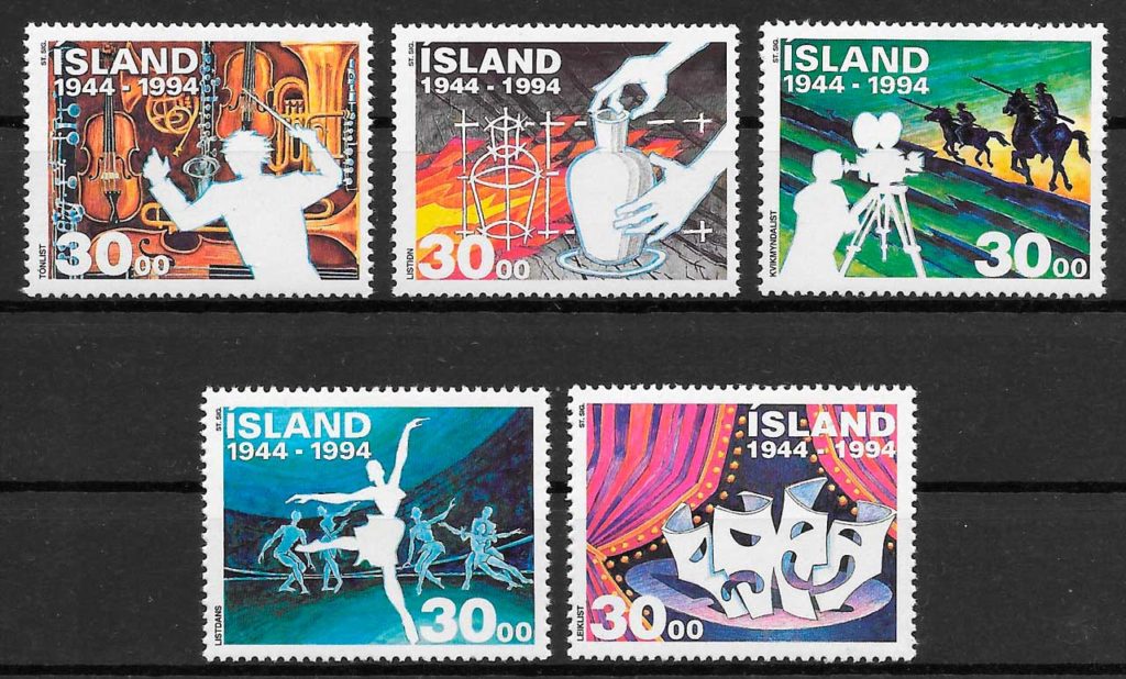 sellos arte Islandia 1994