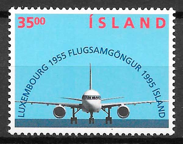 sellos transporte Islandia 1995