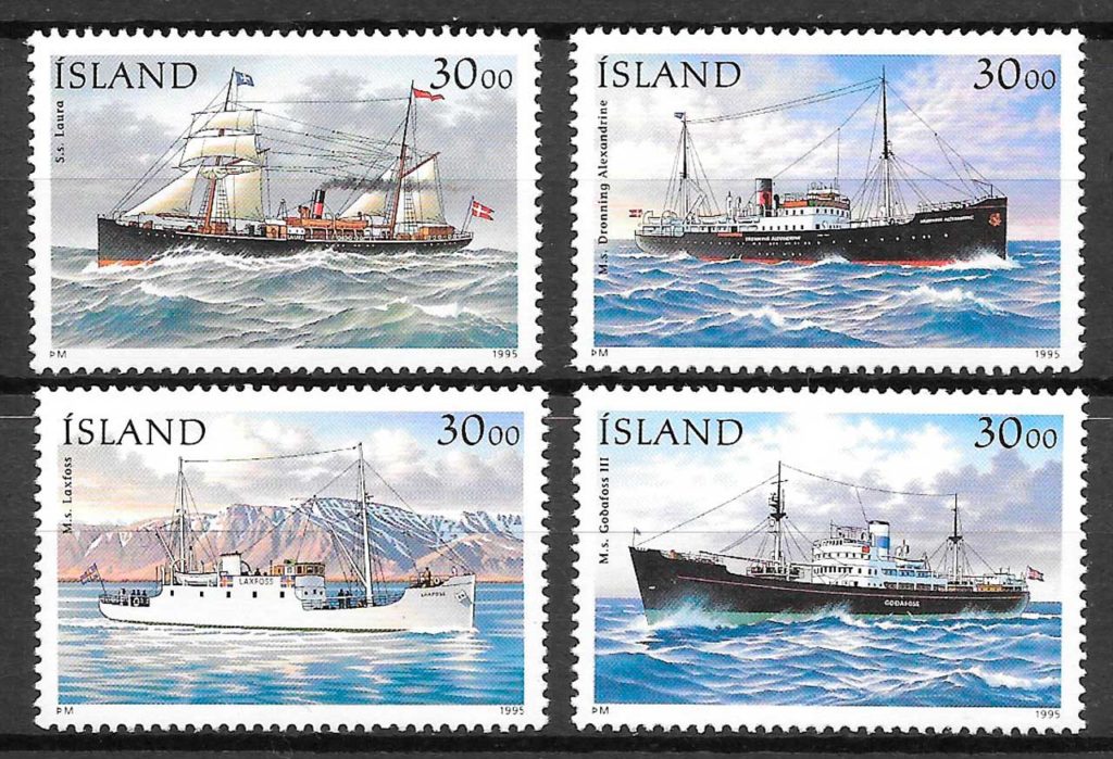sellos transporte Islandia 1995