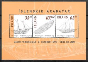 coleccion sellos transporte Islandia 1997
