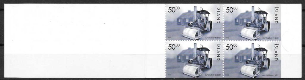 coleccion sello transporte Islandia 2000
