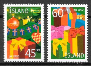 filatelia navidad 2002 Islandia