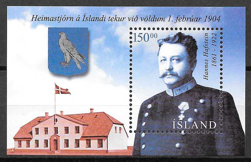 filatelia coleccion personalidades Islandia 2004